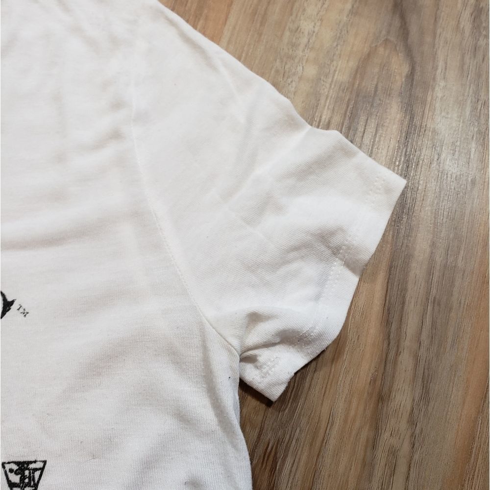 🩵Harry Potter White Graphic Hi-Low Short Sleeve Top Small - Picture 3 of 10